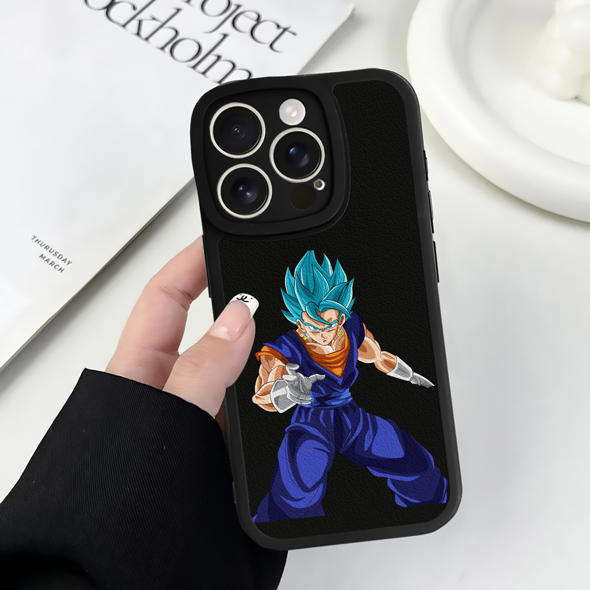 （画像用） ドラゴンボール ベジット DRAGON BALL Vegetto 【iPhone 16シリーズ対応】シリコンスマホケース（レザー調） 材質：シリコン